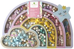 Sycomore perles en bois jouet arc-en-ciel coffret créatif