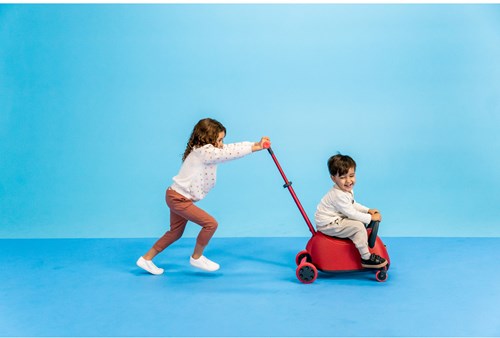 Yvolution trottinette enfant Y Glider Luna 5-en-1 rouge - Trottinette évolutive avec rangement-3
