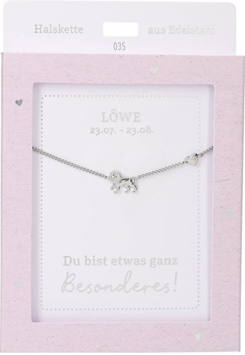 Depesche collier lion argenté - bijou cadeau pour enfants