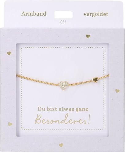 Depesche bracelet cœur or cadeau d'amitié pour filles