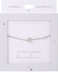Depesche bracelet argenté avec patte - bijou d'amitié cadeau