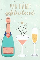 Depesche carte de félicitations multicolore - carte d'anniversaire joyeuse
