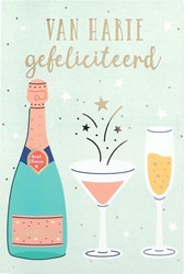 Depesche carte de félicitations multicolore - carte d'anniversaire joyeuse
