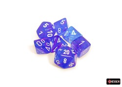 Chessex dés Nebula Aura blanc Luminary set 7 pièces polyédriques