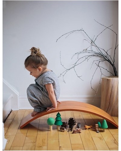 Kinderfeets planche d'équilibre en bois / planche d'équilibre pour enfants - Bambou-3