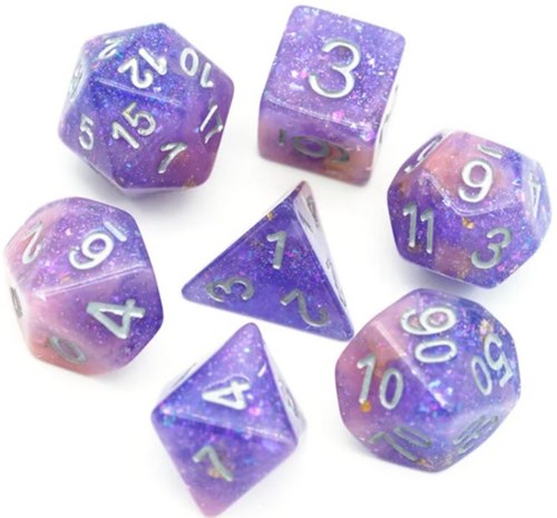 Foam Brain Games set de dés - Pink & Purple Seabed Treasure RPG