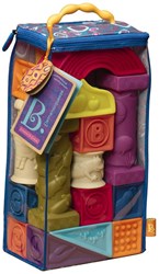 Simply blocs de construction souples Elemenosqueeze - jouet empilable coloré