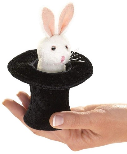 Folkmanis Mini Rabbit in Hat