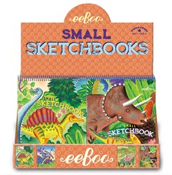 Assortiment de petits carnets de croquis eeBoo Dino (24 pièces)