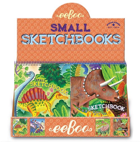 Assortiment de petits carnets de croquis eeBoo Dino (24 pièces)