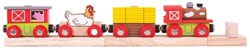 BigJigs train en bois Farmyard - train jouet ferme