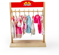 BigJigs portemanteau en bois pour vêtements de poupées - accessoire poupée-2