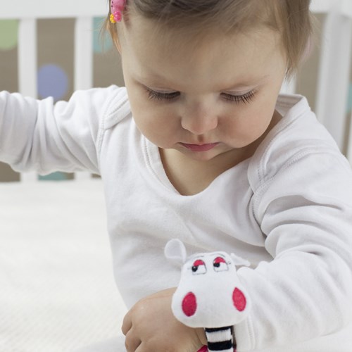 Mom's Care SOFT BABY TOYS Hand rattle Panda-2