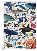 Crocodile Creek Puzzle boîte métal - 150 pièces - Les animaux marins-2