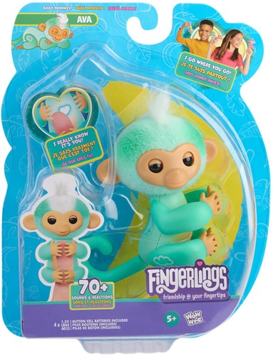 Fingerlings 2.0 Basic Monkey Teal - Sage