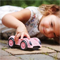 Green Toys voiture de course rose - jouet écologique pour enfants-2
