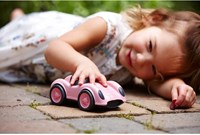 Green Toys voiture de course rose - jouet écologique pour enfants-3