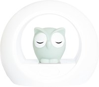 ZAZU veilleuse Lou hibou gris avec capteur sonore et fonction minuterie
