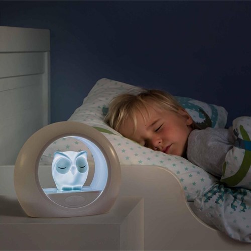 ZAZU veilleuse Lou hibou gris avec capteur sonore et fonction minuterie-2