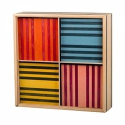 Kapla Kapla - 100 OCTOCOLOR CASE : 100 planks in eight colours