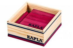 Kapla 9000160 Lot de 40 planchettes en Bois Violet