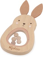 Kaloo hochet lapin en bois - jouet sensoriel bébé bois FSC-3