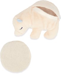 Kaloo peluche chauffante ours polaire - bouillotte en peluche pour enfants