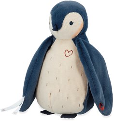 Kaloo peluche pingouin bleu avec bruit blanc et enregistreur