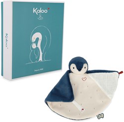 Kaloo doudou pingouin bleu - Complices couverture bébé