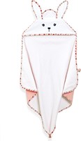 Kaloo serviette de bain bébé coton coquelicot avec oreilles de lapin 75x75cm-3