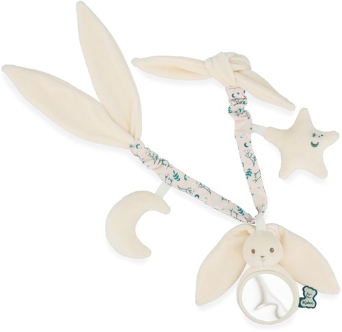 Kaloo jouet poussette bébé crème - chaîne d'activités Lapinoo 40 cm-2