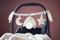 Kaloo jouet poussette bébé crème - chaîne d'activités Lapinoo 40 cm-3
