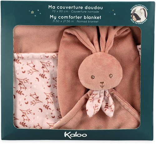 Kaloo couverture câline bébé terracotta - plaid doux pour enfants-2