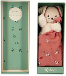 Kaloo doudou chien rouge brique - peluche cadeau bébé doux