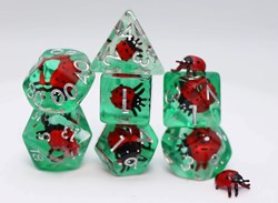 Foam Brain Games dés Lucky Ladybird RPG set jeu de rôle