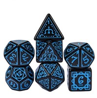 Foam Brain Games dés Cryptic Knots Ocean set pour jeux de rôle RPG
