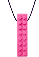 Ark Therapeutics collier à mâcher jouet Brick Stick sensoriel XT rose