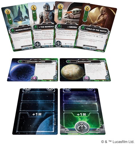 Fantasy Flight Games jeu de cartes Star Wars extension Mandalorian 3 joueurs-3