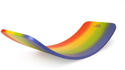 Kinderfeets planche d'équilibre en bois / planche d'équilibre pour enfants - Rainbow-2