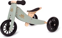 Kinderfeets Vélo d'équilibre et tricycle en bois 2-en-1 à partir de 1 an Tiny Tot - Sage