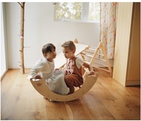Kinderfeets Wooden Pikler - Arche de balançoire et d'escalade-3