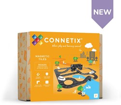 Connetix jouet de construction magnétique pack routes 48 pièces noir