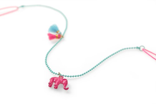 Calico Sun collier Zoey éléphant - bijoux colorés pour enfants-3