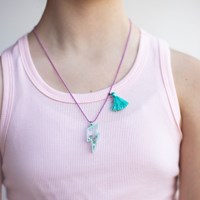 Calico Sun collier éclair perles paillettes réglable-3