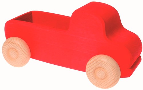 Grimm's Le camion en bois grand rouge