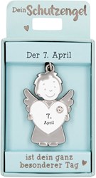Depesche porte-clés ange gardien 07 avril - porte-bonheur cadeau