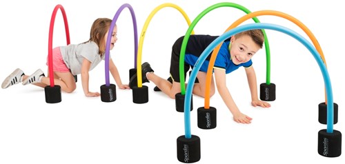Spordas arches de ramper en mousse set de 6 couleurs - arche de ramper réglable-3