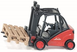 Siku chariot élévateur jouet Linde 1:50 avec palettes et fourche mobile
