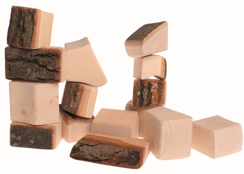 Grimm's Blocs de bois avec écorce 15 pièces