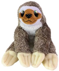 Lumo Stars peluche paresseux Coffe 15cm aux grands yeux